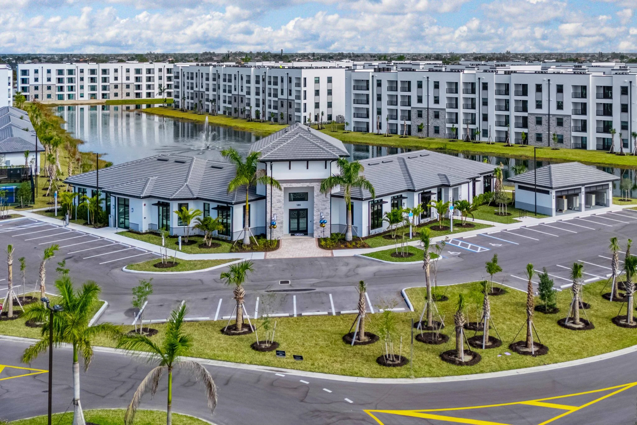 Aerial view of Siesta Lakes multifamily community in Cape Coral, Florida
